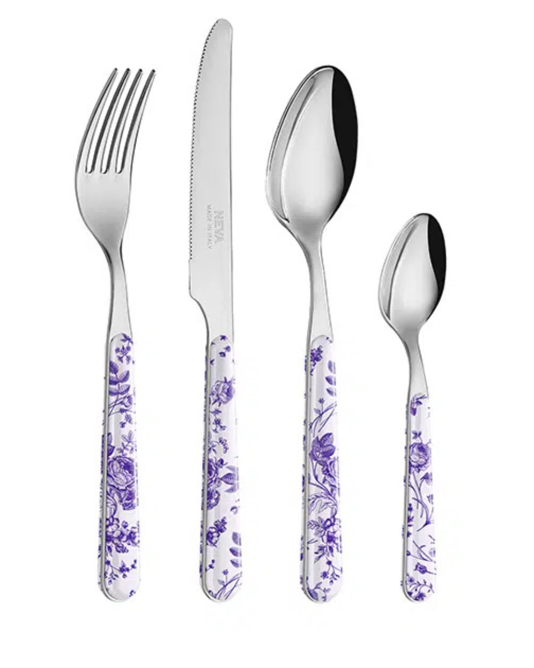 Purple Toile Flatware