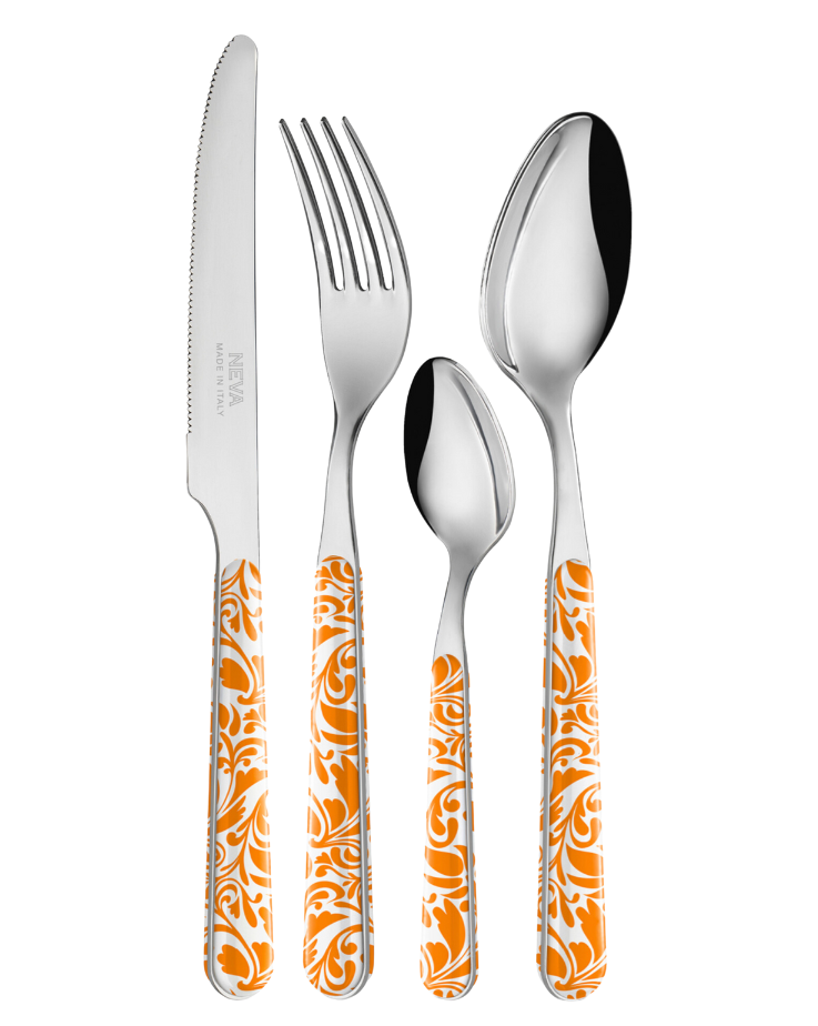 Orange Pop Flatware
