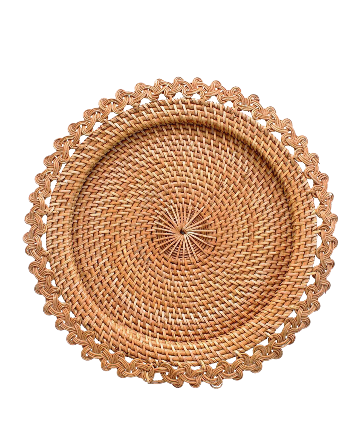 Vivo Rattan Braid Chargers Set/2