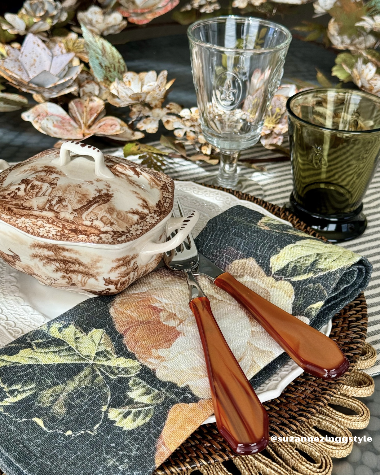 Venezia Amber Flatware 5 Pc
