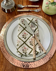 Hammered Solid Copper Charger Plate 12.5"