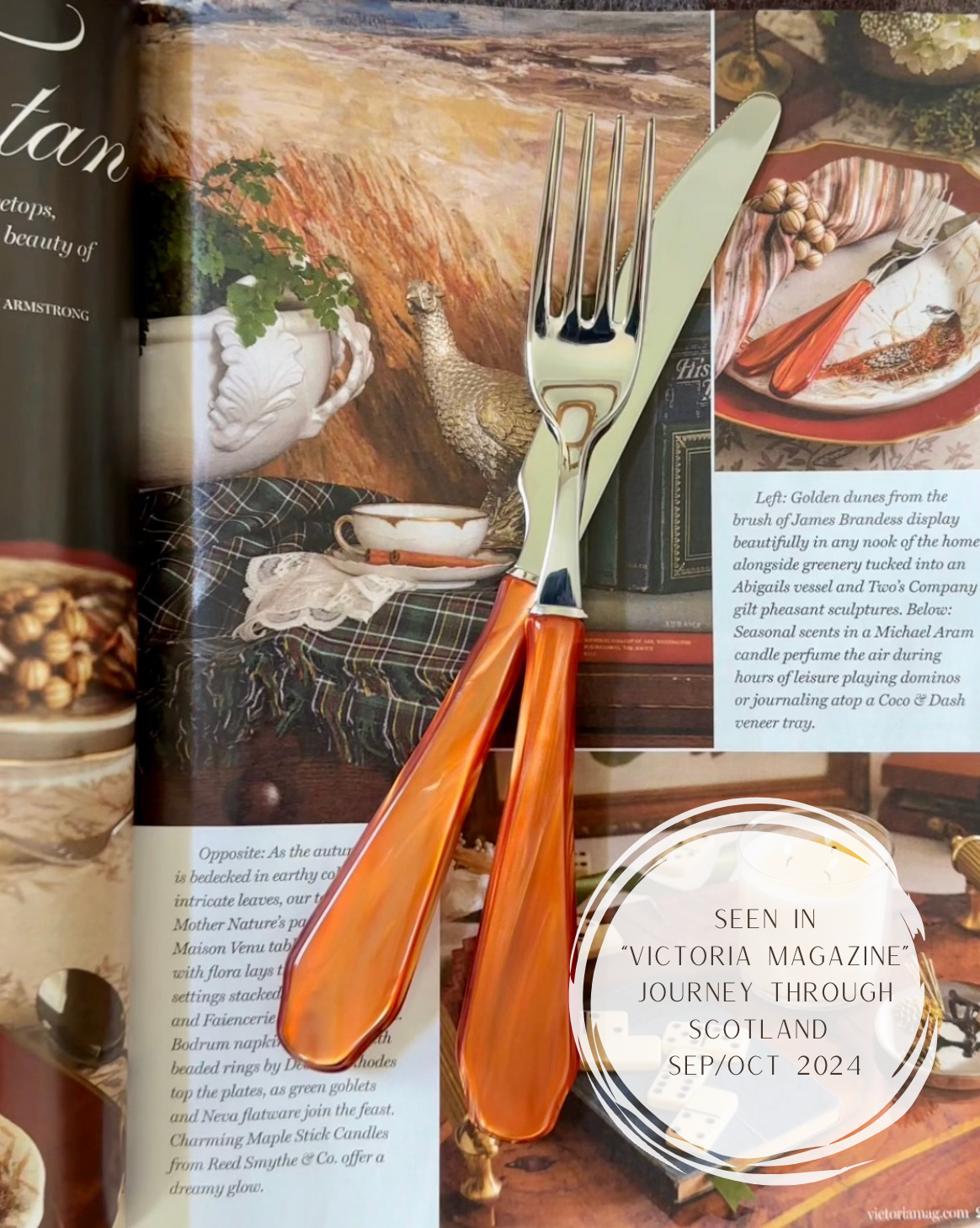 Venezia Amber Flatware 5 Pc