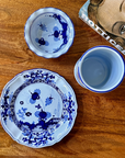 Garofano Blue Pedestal Bowl 11.75"