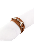 Pewter Bit & Vegan Leather Napkin Ring