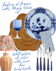 Garofano Blue Dinner Plate 11.25" *PRE-ORDER