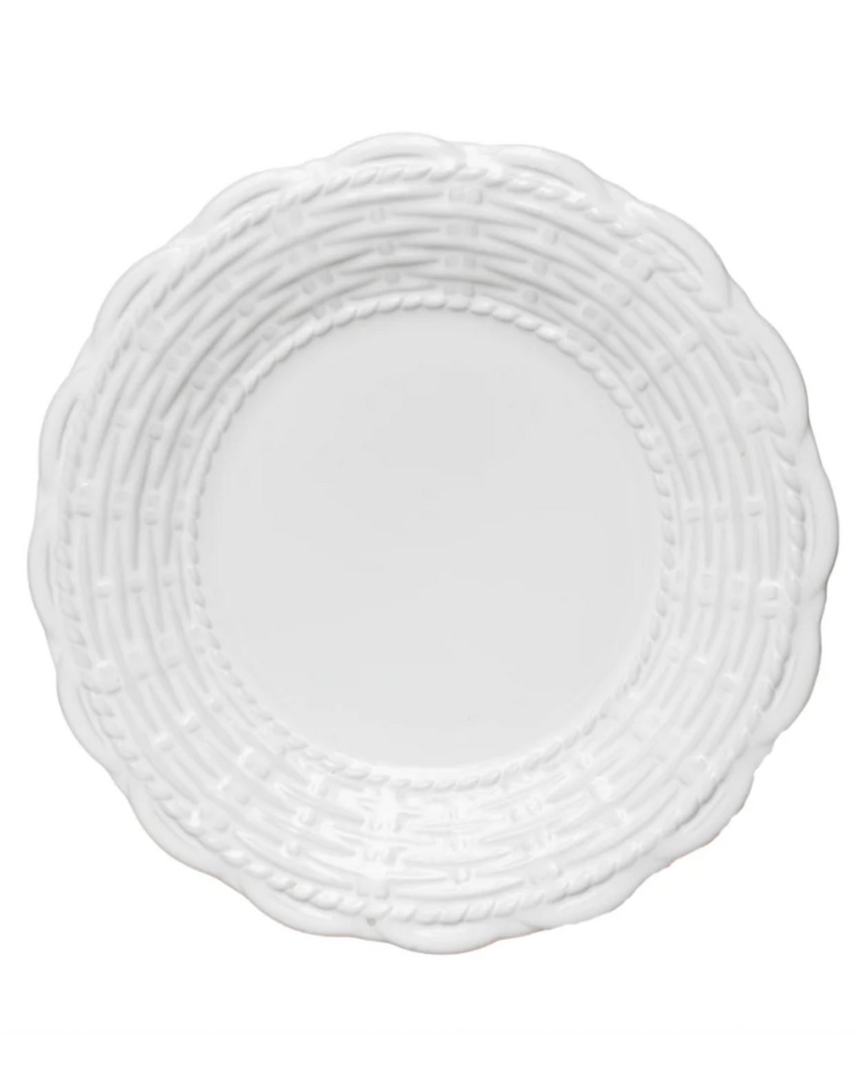 Basket Jubilee White Dinner Plate 11"