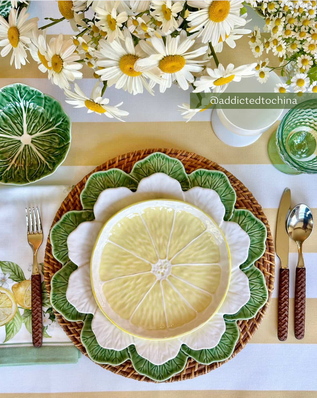 Bordallo Pinheiro® Green Cabbage Charger Plate 12.25