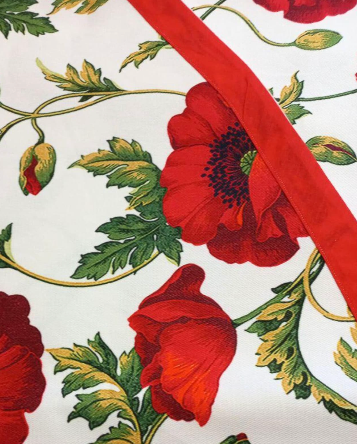 Poppies 60" Square Tablecloth