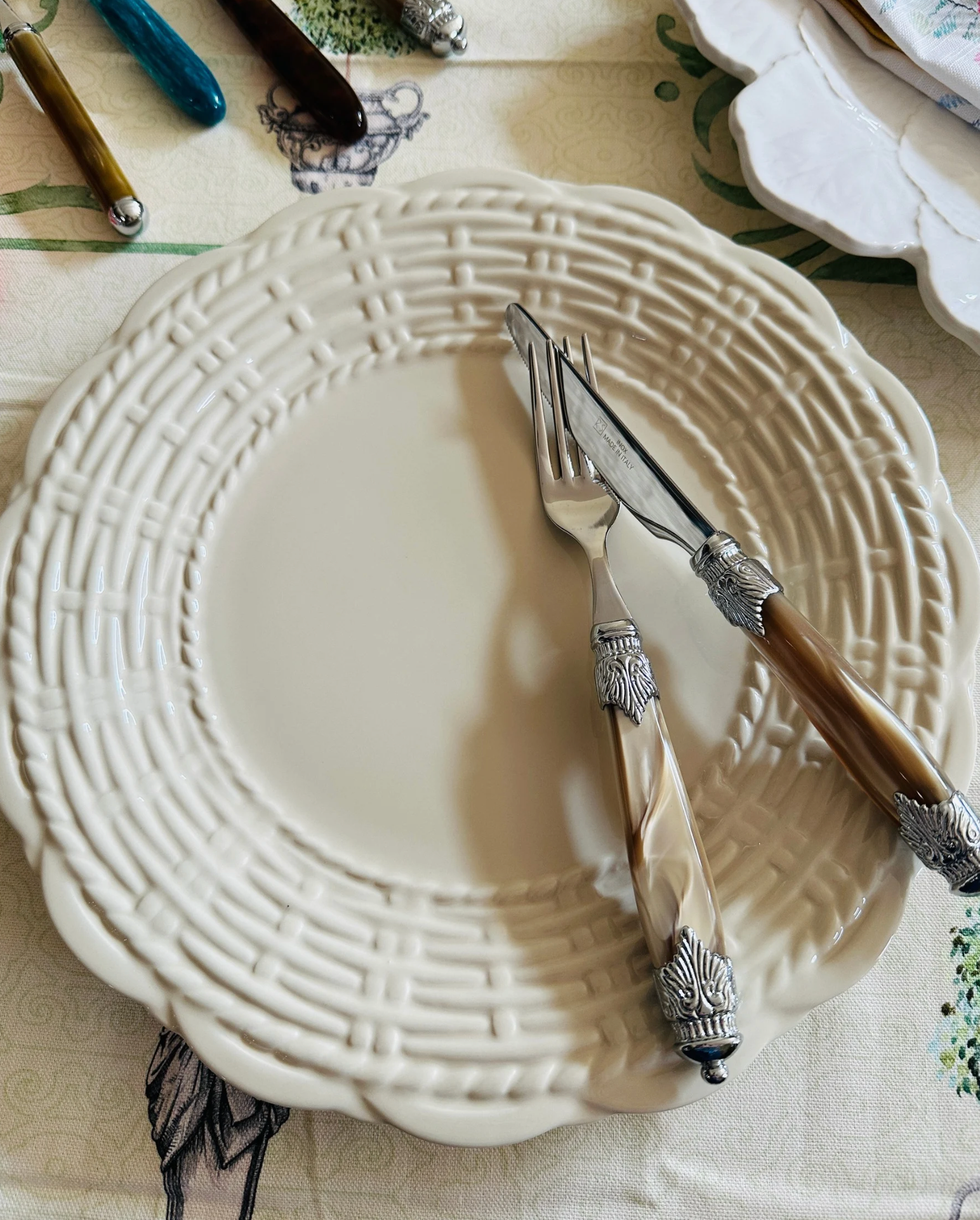Champagne & Silver Brunch Flatware 3 Pc