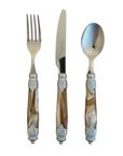 Champagne & Silver Brunch Flatware 3 Pc