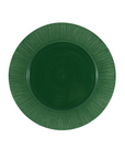 Ceramic Straw Hunter Green Charger Plate 13"