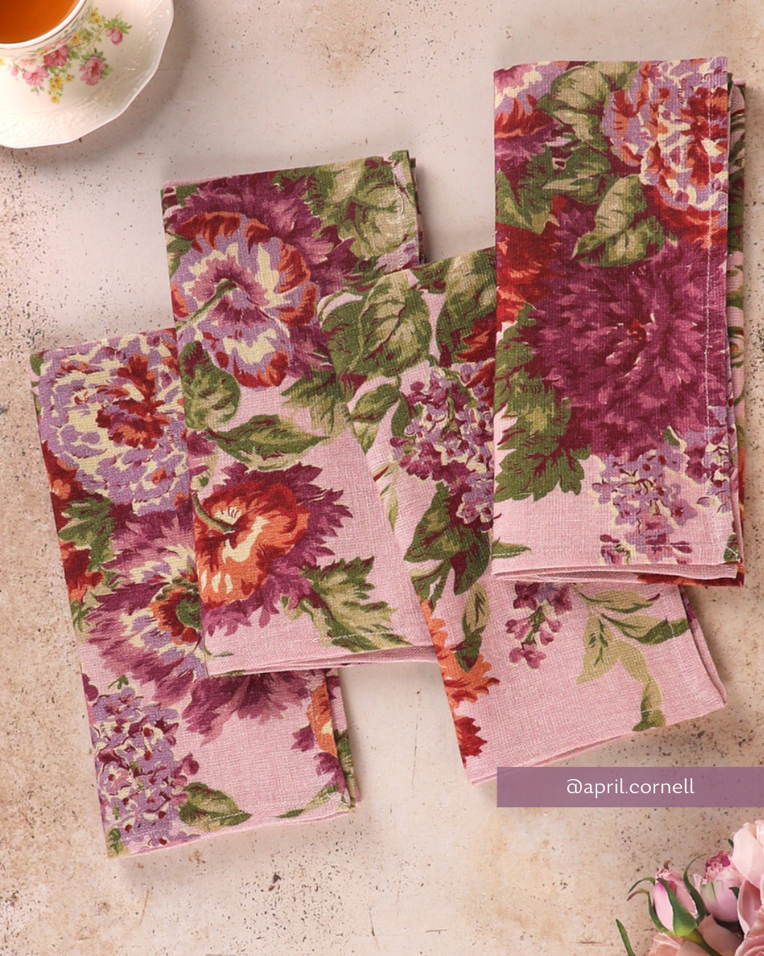 Evening Soirée Linen 20" Napkin Set/4
