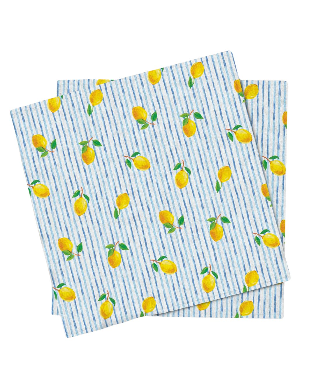 Vivo Lemon Stripe 17" Napkin S/4