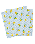 Vivo Lemon Stripe 17" Napkin S/4
