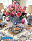 Blue Calico Dinner Plate 10.5" - Save 30%