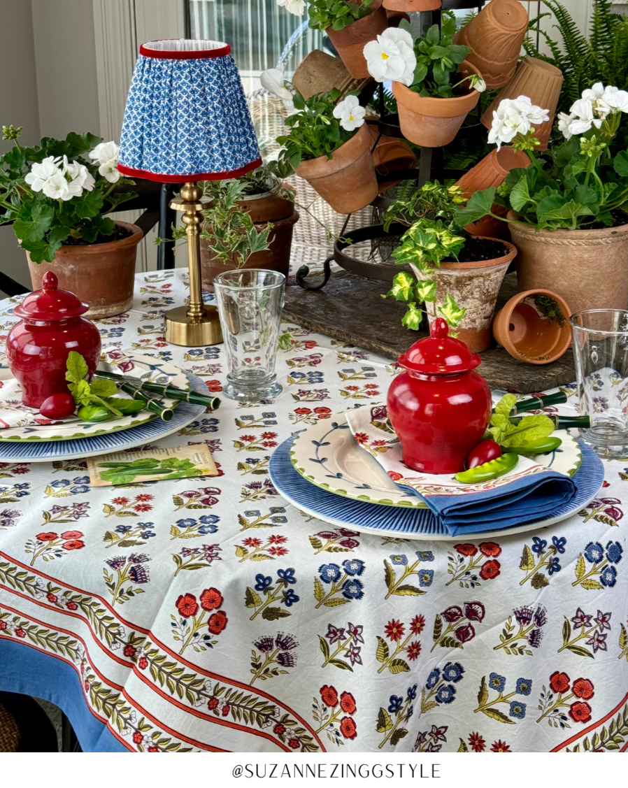 Couleur Nature Petit Fleur 19" Napkin Set (4)