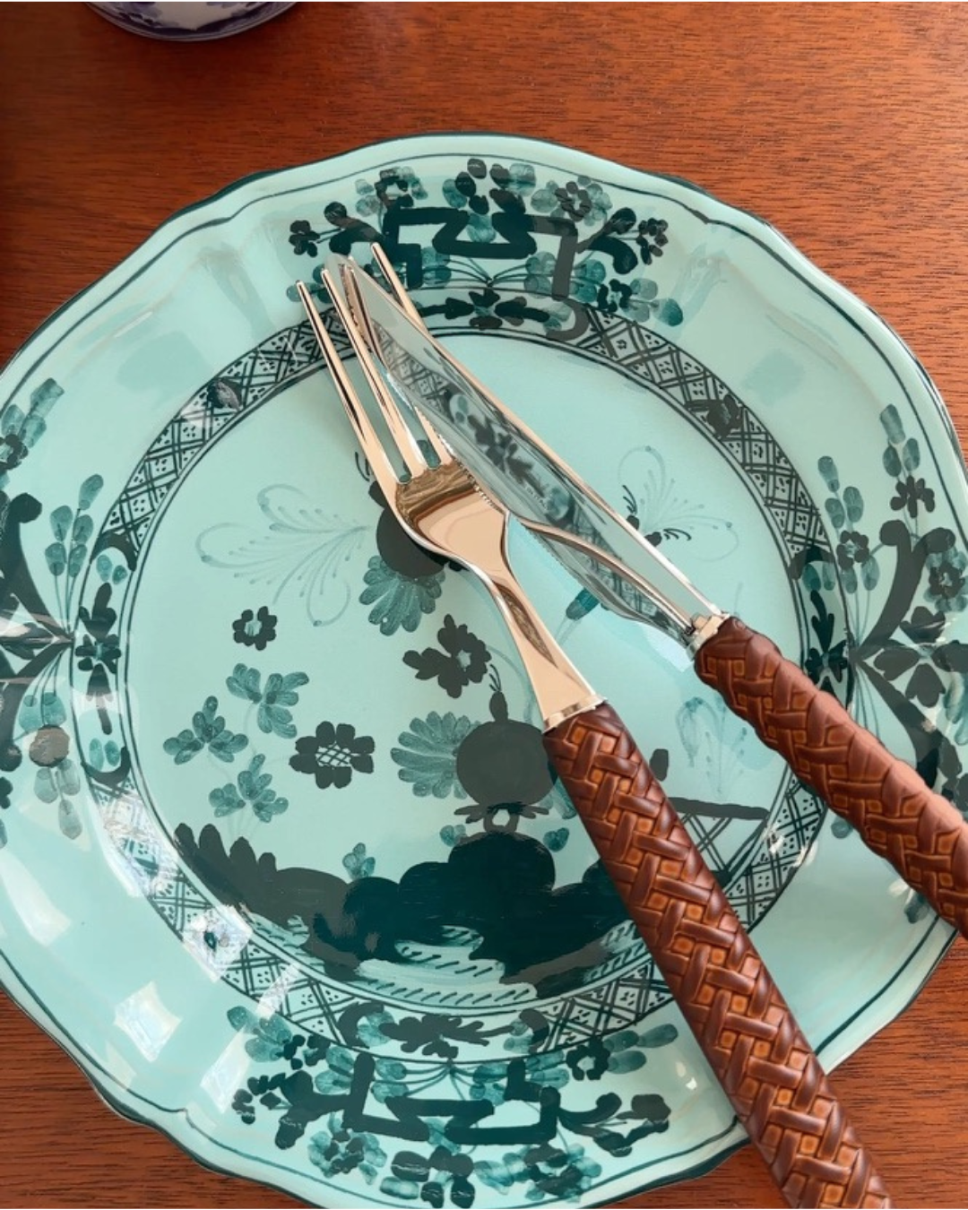 Garofano Tiffany Green Dinner Plate 11