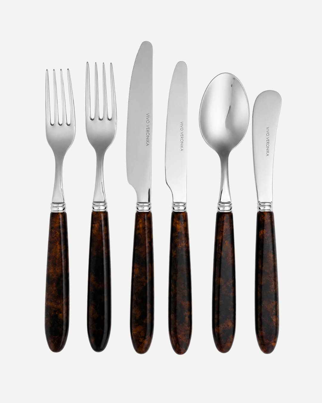 Fortesia Tortoise Shell Flatware - Build Your Collection