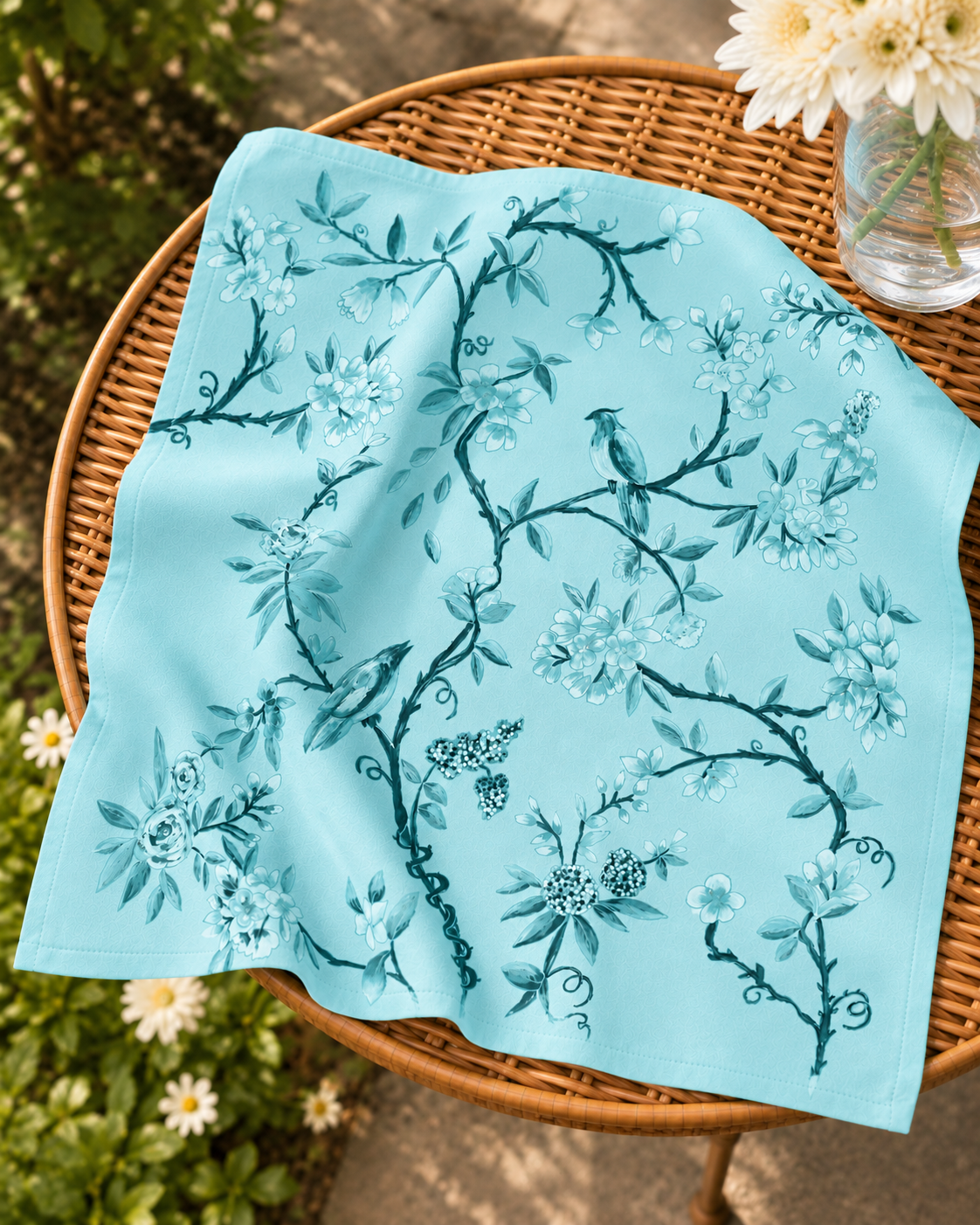 Birds &amp; Blossoms 20" Napkin Set/4