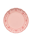Vila Pink w/Red Dinner Plate 10.5"