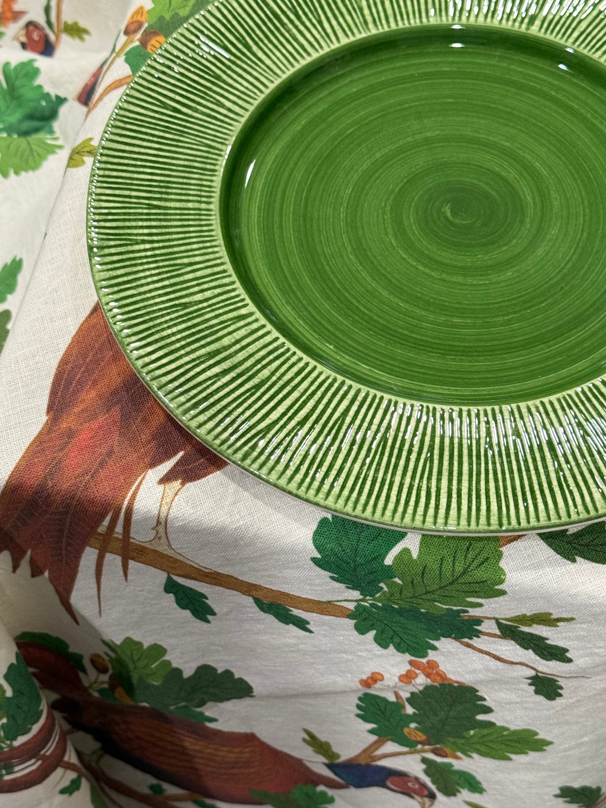 Pheasant &amp; Oak Canopy 54" Tablecloth + FREE Napkin S/4 *Limited Quantity
