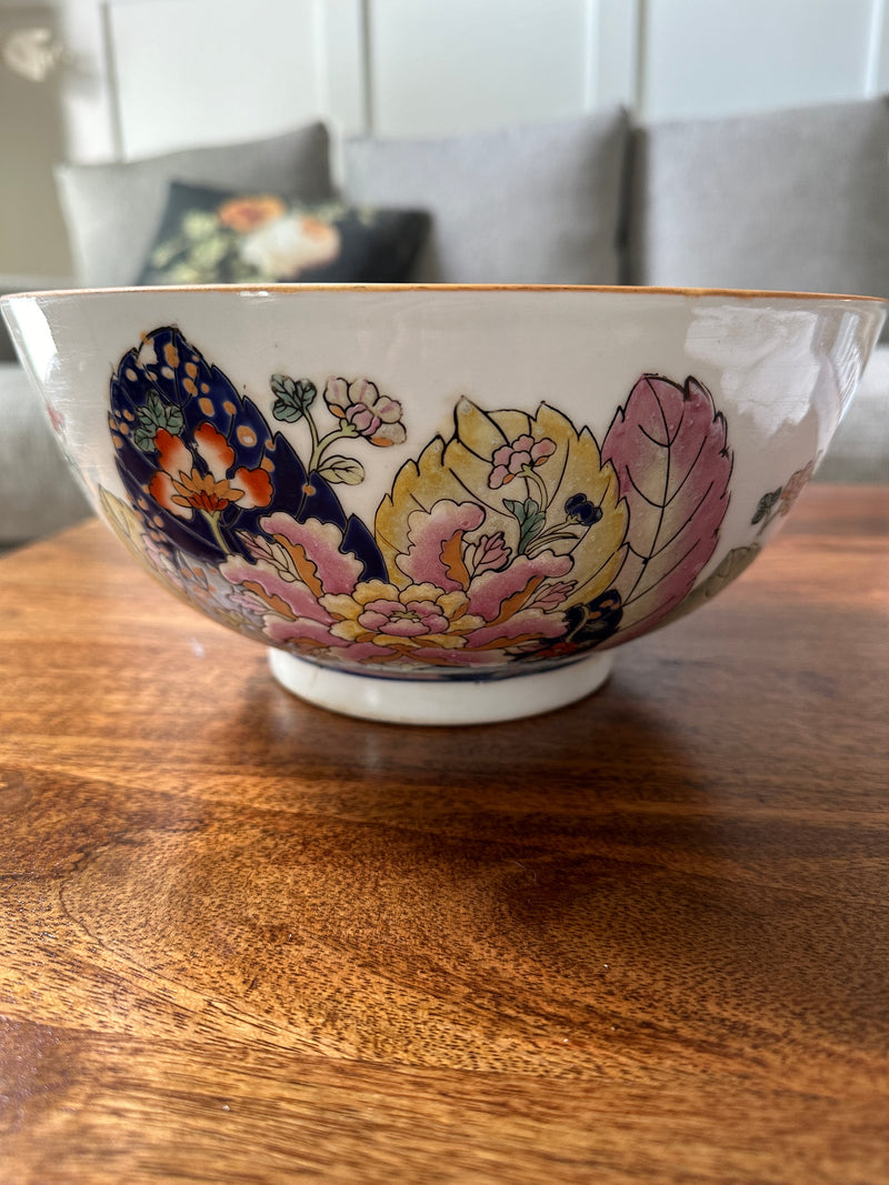 Large 10" 1960s Tobacco Leaf Decorative Bowl