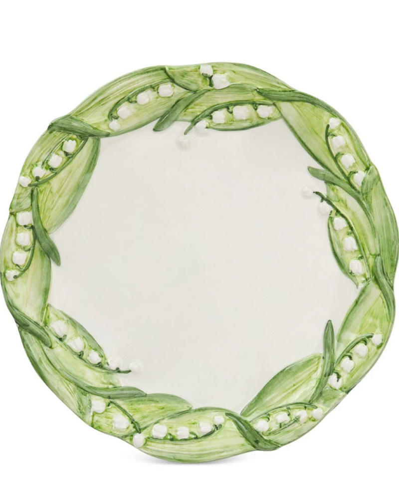 Les Ottomans Lily of the Valley Salad Dessert Plate
