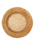 Vivo Rattan Honey Brown Chargers Set/2