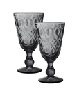 La Rochère Grey Jewel Drop Wine Glass Set (2)