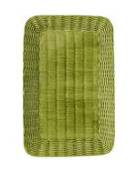 Ceramic Wicker Green Tray