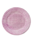 Ceramic Wicker Lilac Charger Plate