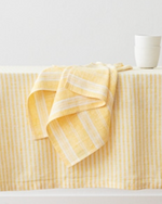 Vivo Multi Stripe Yellow Dinner Napkin Set (2)