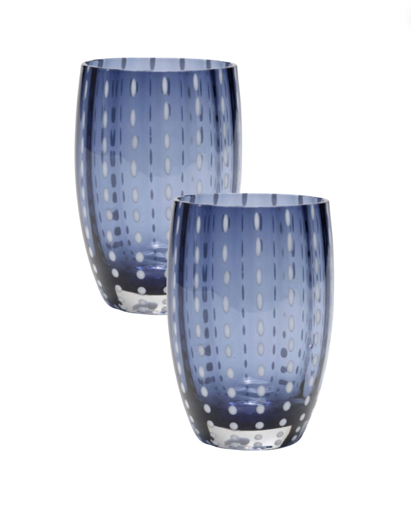 Perle Tumbler Blue/Gray Set (2)