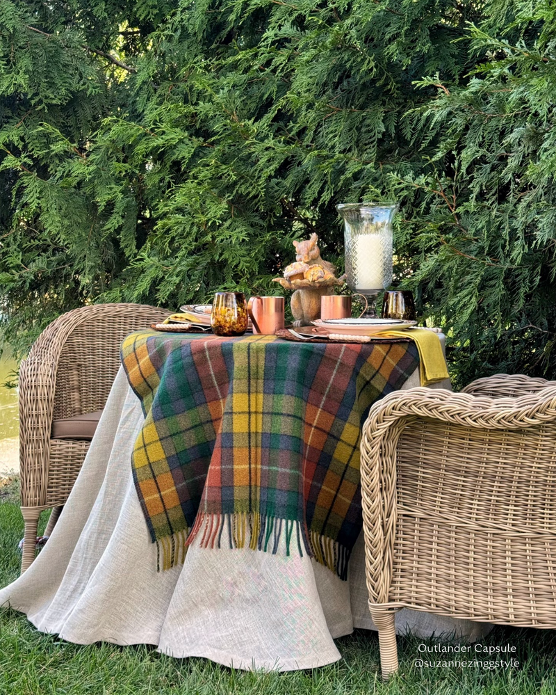 Buchanan Clan Tartan Wool Wrap/Lap Blanket