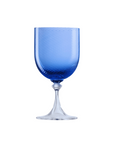 Murano Water Glass - Twisted Blue