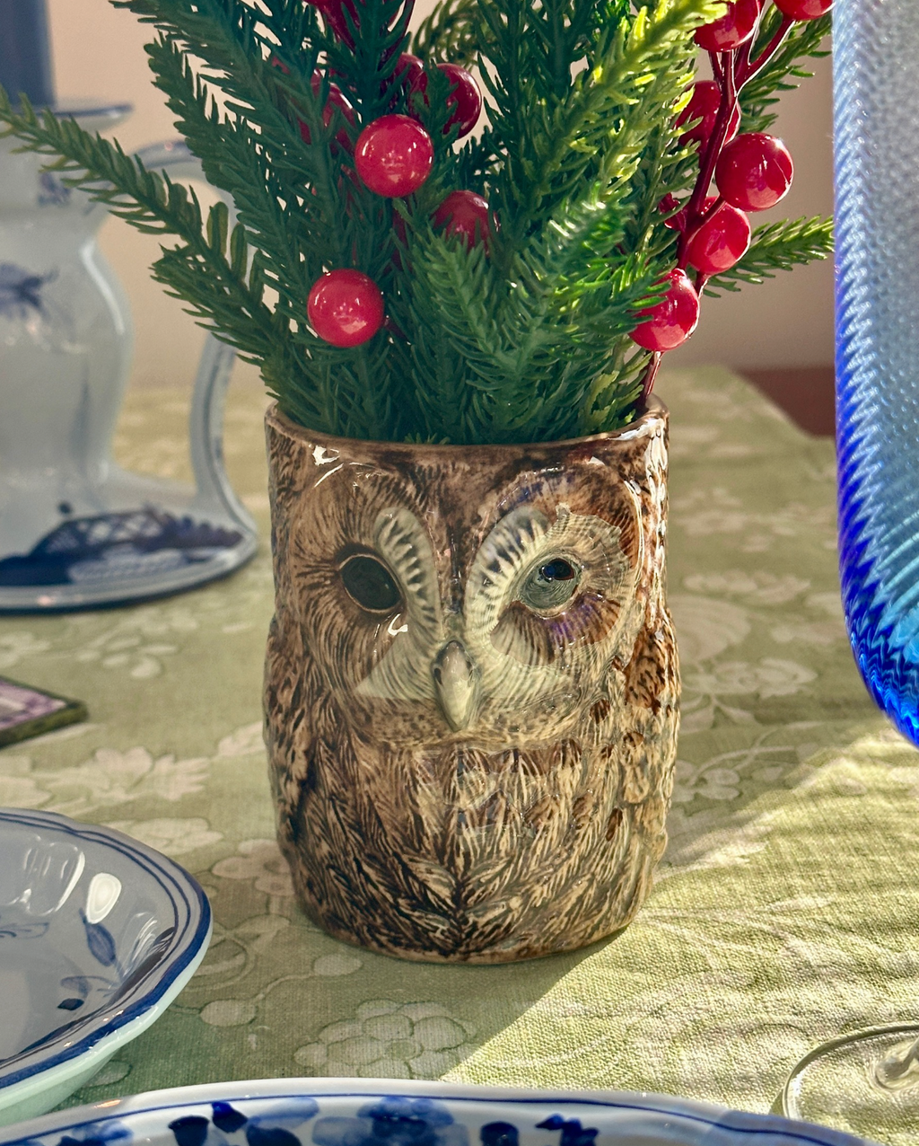 Ceramic Decorative Pot - Tawny Owl