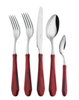 Neva Venezia Burgundy Flatware 5 Pc