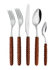 Neva Intreccio Brown Flatware 5 Pc