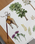 Vivo Highland Stag Dinner Napkin S/4 *Restock Pre-Order