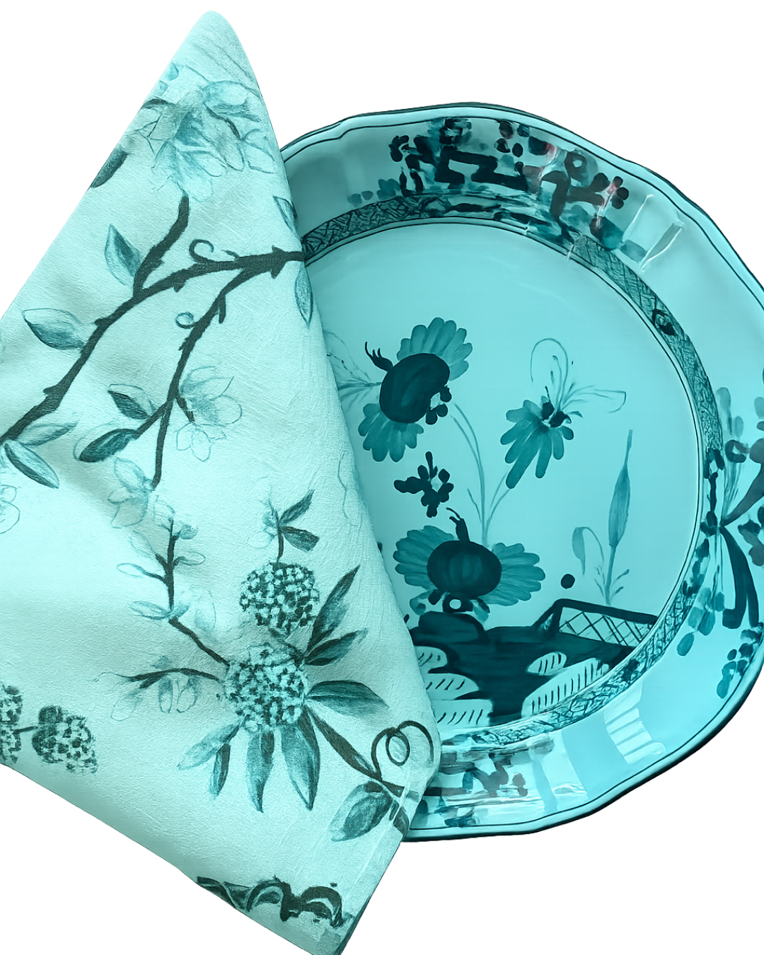 Birds &amp; Blossoms 20" Napkin Set/4