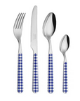 Neva Blue Gingham Flatware