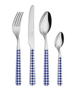 Neva Blue Gingham Flatware