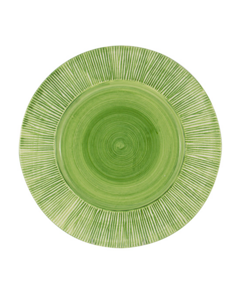 Ceramic Straw Green Charger Plate