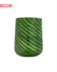 Green Leaf Twist Stemless Wine Glass