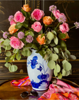 Garofano Blue Ruffled Vase 13" *Pre-Order