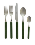 Neva Rattan Green Flatware 5 Pc