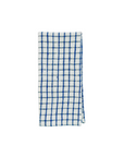 Vivo Blue Tattersall 17" Napkin Set/4