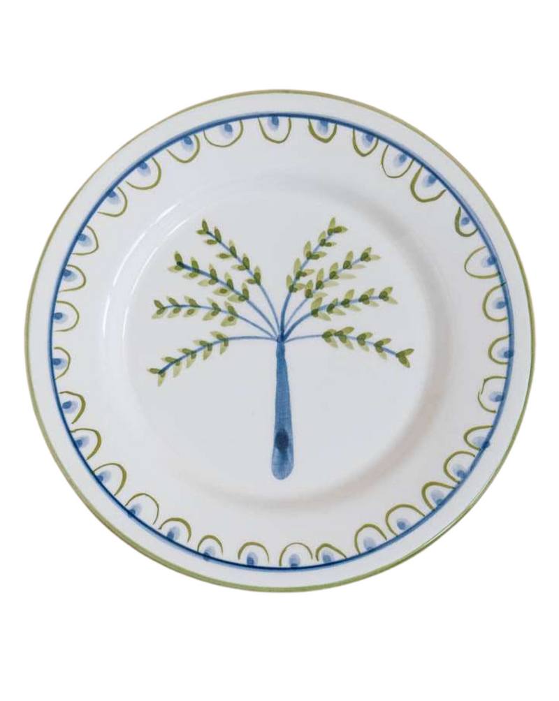 Portugal Painted Palm Dessert Plate