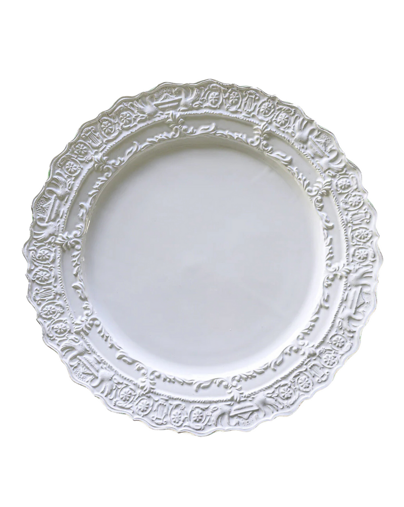 Renaissance White Dinner Plate